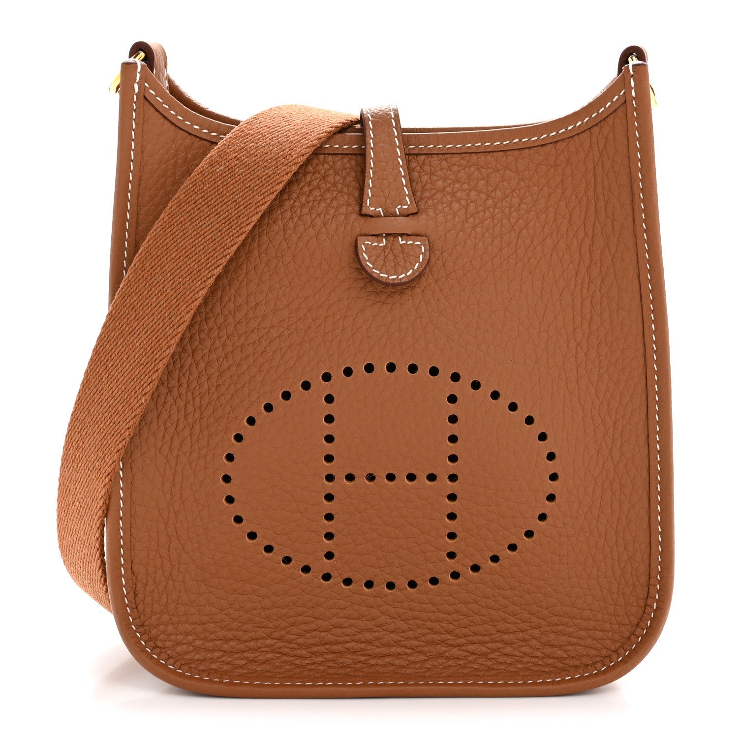 Hermes Taurillon Clemence Evelyne TPM Gold 1 of 11
