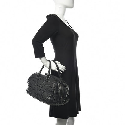 Bottega Veneta Nappa Karung Intrecciato San Marco Tote Black 2 of 9