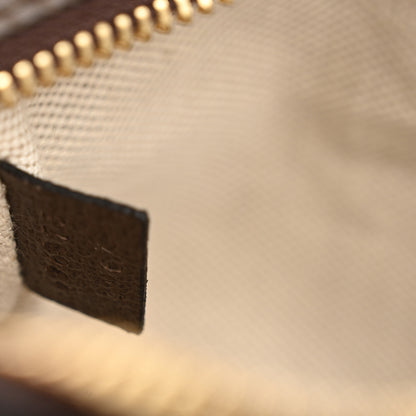 Gucci Monogram Jumbo GG Textured Dollar Calfskin Web Mini Crossbody Bag Camel Ebony New Acero 6 of 10