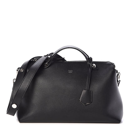 Fendi Vitello Dolce Marmol Large By The Way Boston Bag Black 1 of 11