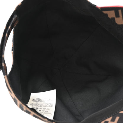 Fendi Canvas FF Reloaded Baseball Hat Tobacco Red 8 of 11