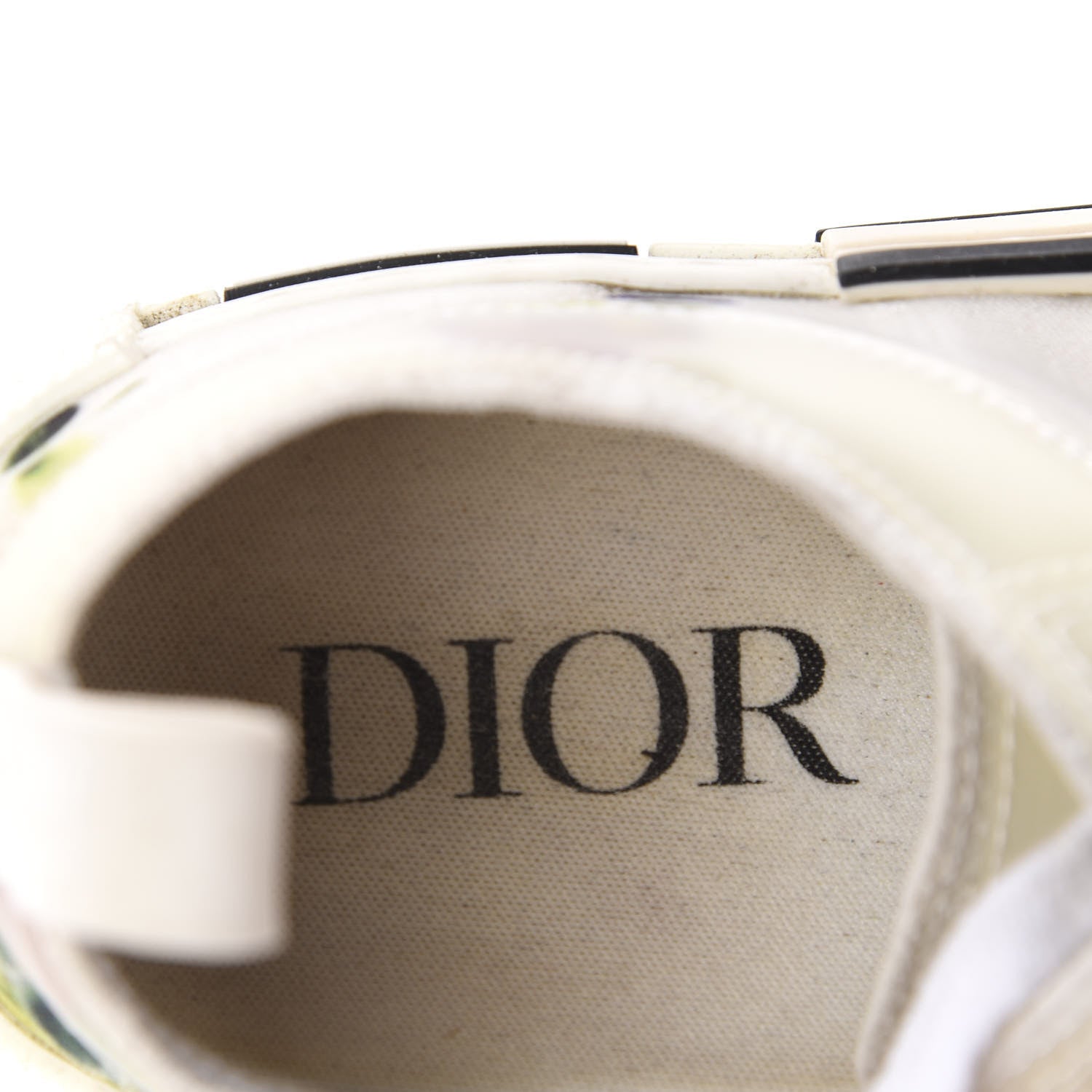 Christian Dior Technical Canvas Flowers B23 Low Top Sneakers 37 White 7 of 12