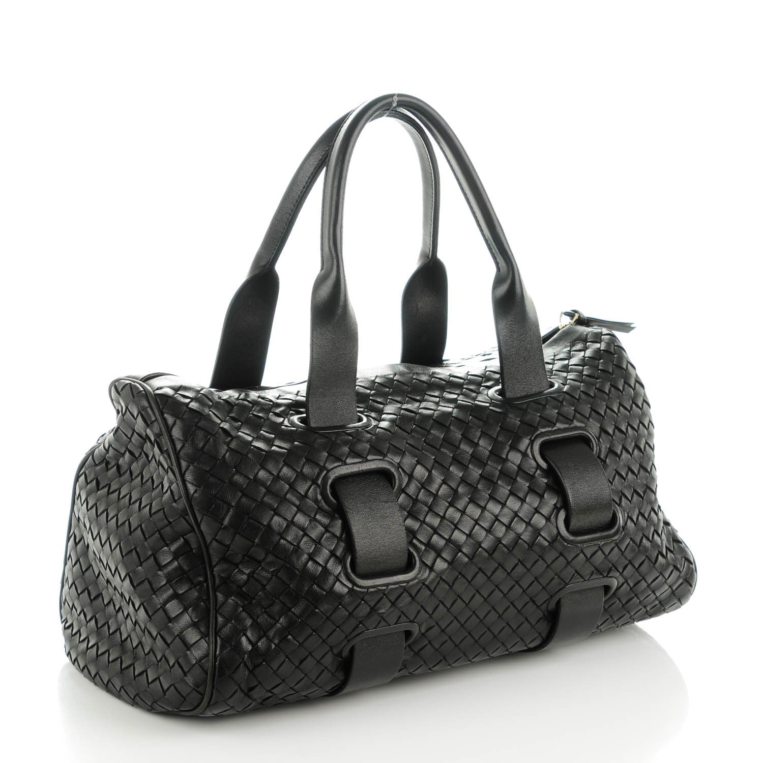 Bottega Veneta Nappa Intrecciato Satchel Nero Black 3 of 9