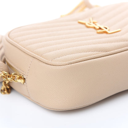 Saint Laurent Grain De Poudre Matelasse Monogram Mini Lou Camera Bag New Powder 8 of 11