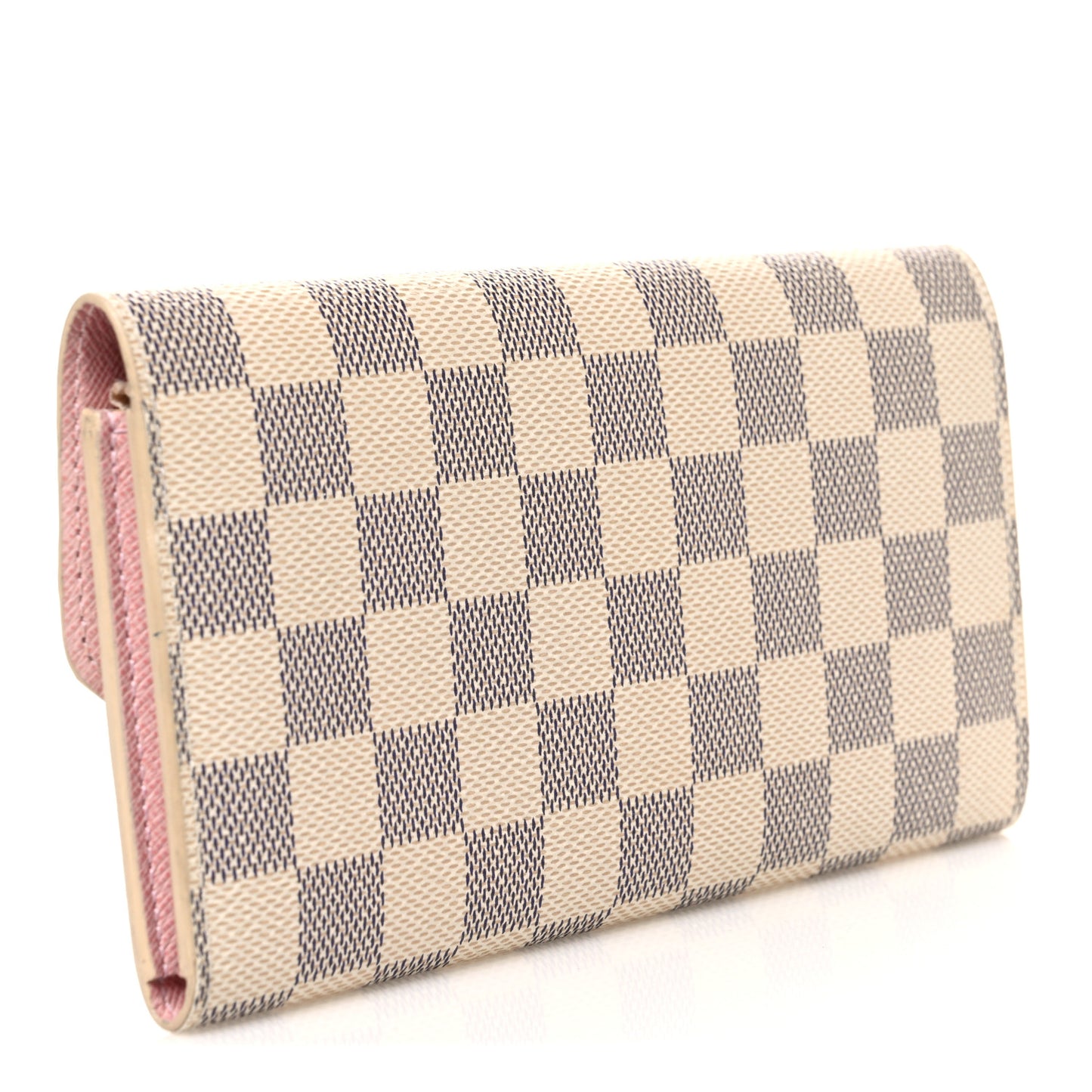 Damier Azur Emilie Wallet Rose Ballerine
