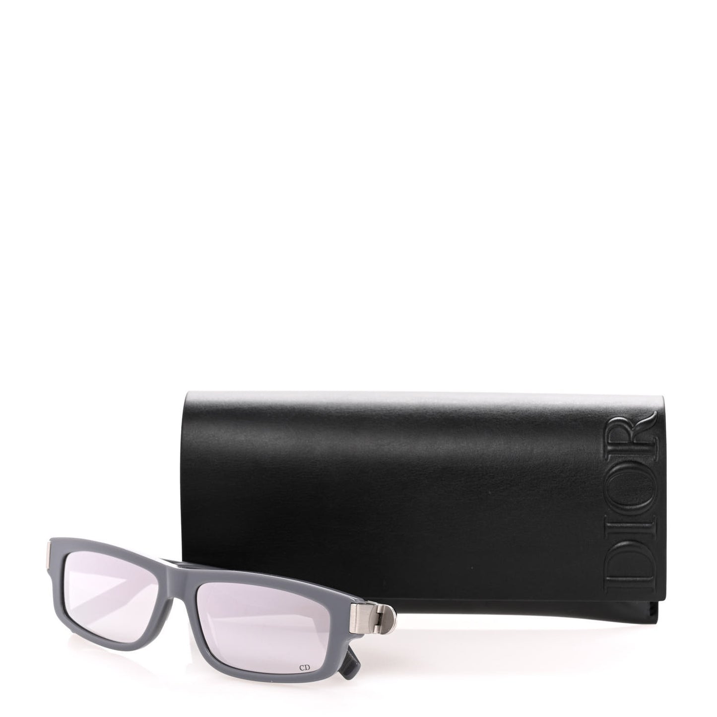 Acetate Rectangular CD Icon S2I Sunglasses Grey Smoke Mirror