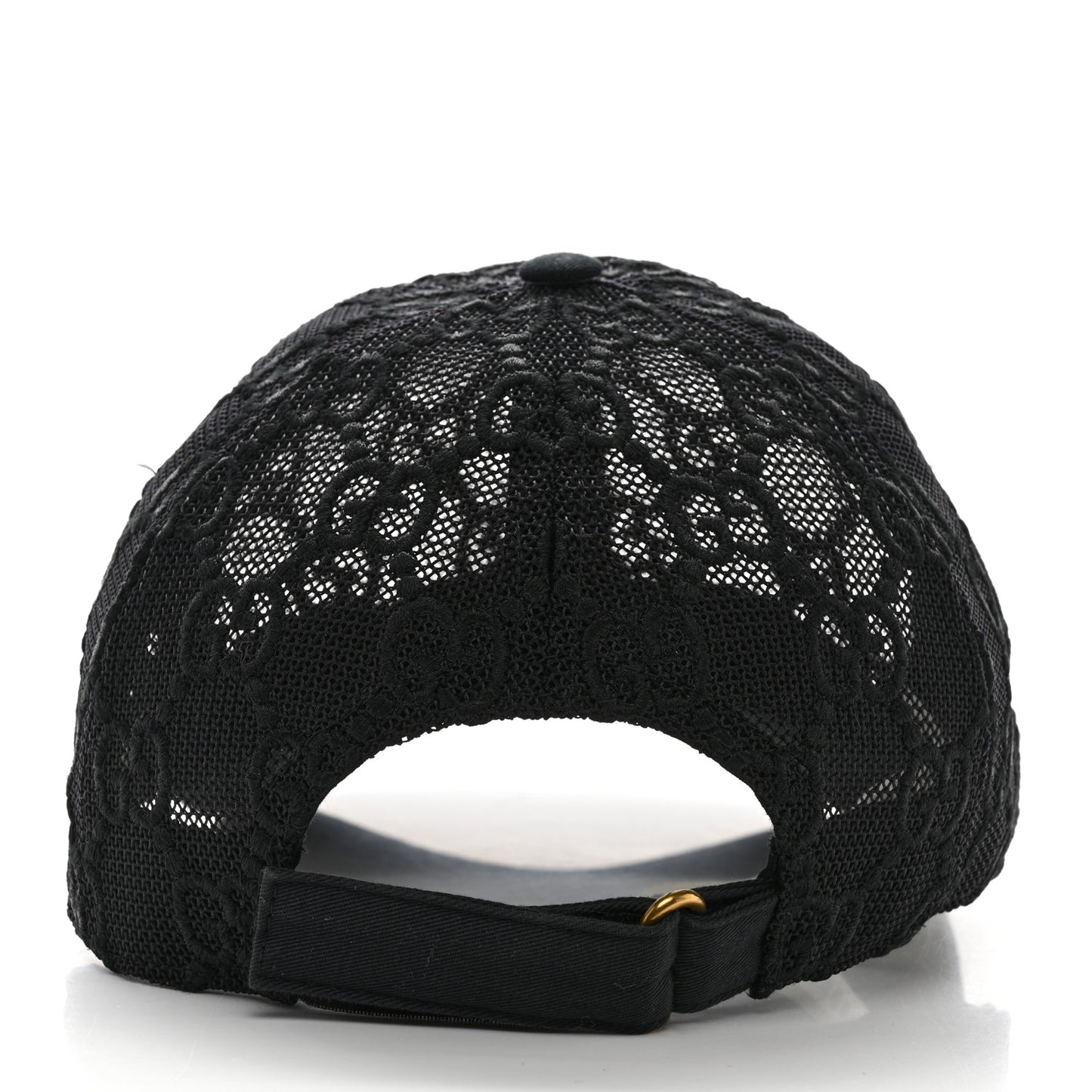 Mesh GG Monogram Shivali Baseball Hat L Black