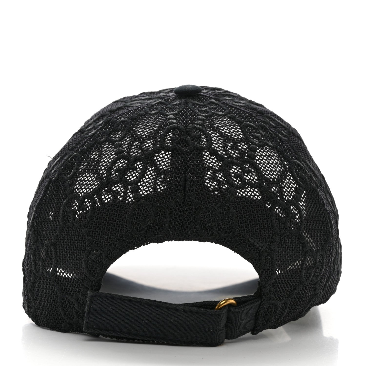 Gucci Mesh GG Monogram Shivali Baseball Hat L Black 5 of 11