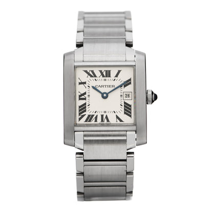 Cartier Stainless Steel 25mm Tank Francaise Quartz Watch 1 of 5