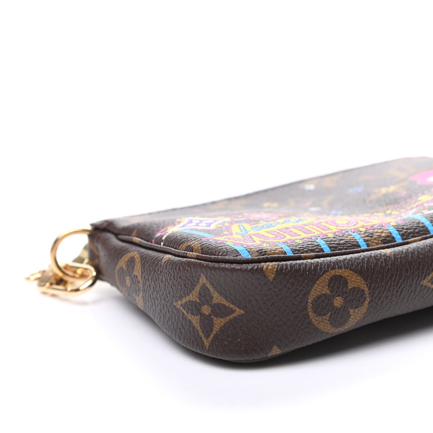 Monogram 2020 Christmas Animation Roller Coaster Mini Pochette Accessories Pivoine