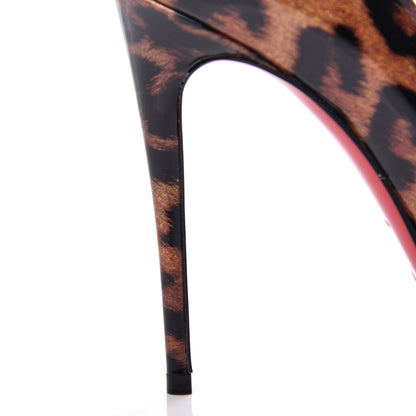 Christian Louboutin Patent Glitter Leopard Print Pigalle Follies 100 Pumps 37 Gold 12 of 12