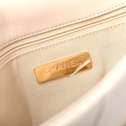 Chanel Lambskin Quilted Medium Chanel 19 Flap Beige 8 of 10