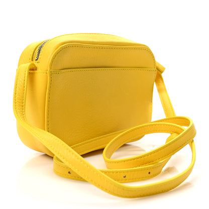 Balenciaga Smooth Calfskin Logo XS Everyday Camera Bag Jaune Soleil Black 3 of 8