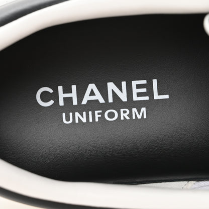 Chanel Calfskin CC Womens Sneakers 40 Black 9 of 10