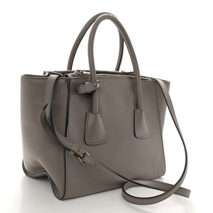 Prada Glace Calf Twin Pocket Tote Argilla 3 of 15