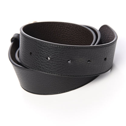 Gucci Dollar Calfskin 1973 Reversible Belt 90 36 Black Testa di Moro 4 of 5