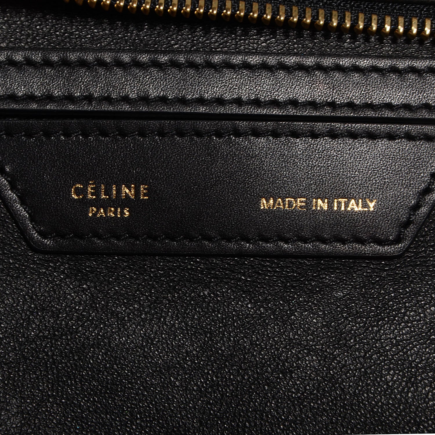 Celine Smooth Calfskin Canvas Medium Trapeze Black 7 of 9