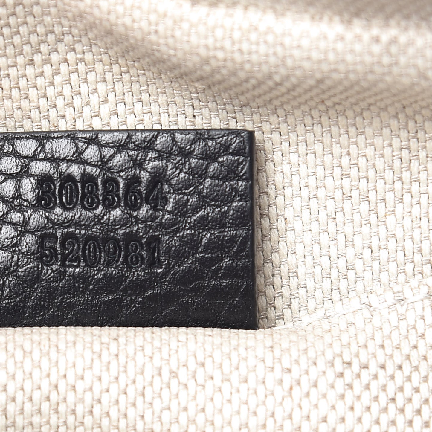 Pebbled Calfskin Small Soho Disco Bag Black