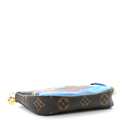 Louis Vuitton Monogram 2019 Christmas Animation Mini Venice Pochette Accessories Blue 4 of 10