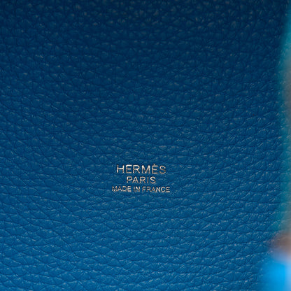 Hermes Taurillon Clemence Picotin Lock 18 PM Bleu Zanzibar 6 of 11