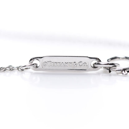 Tiffany 18K White Gold Diamond Metro Heart Pendant Necklace 5 of 6