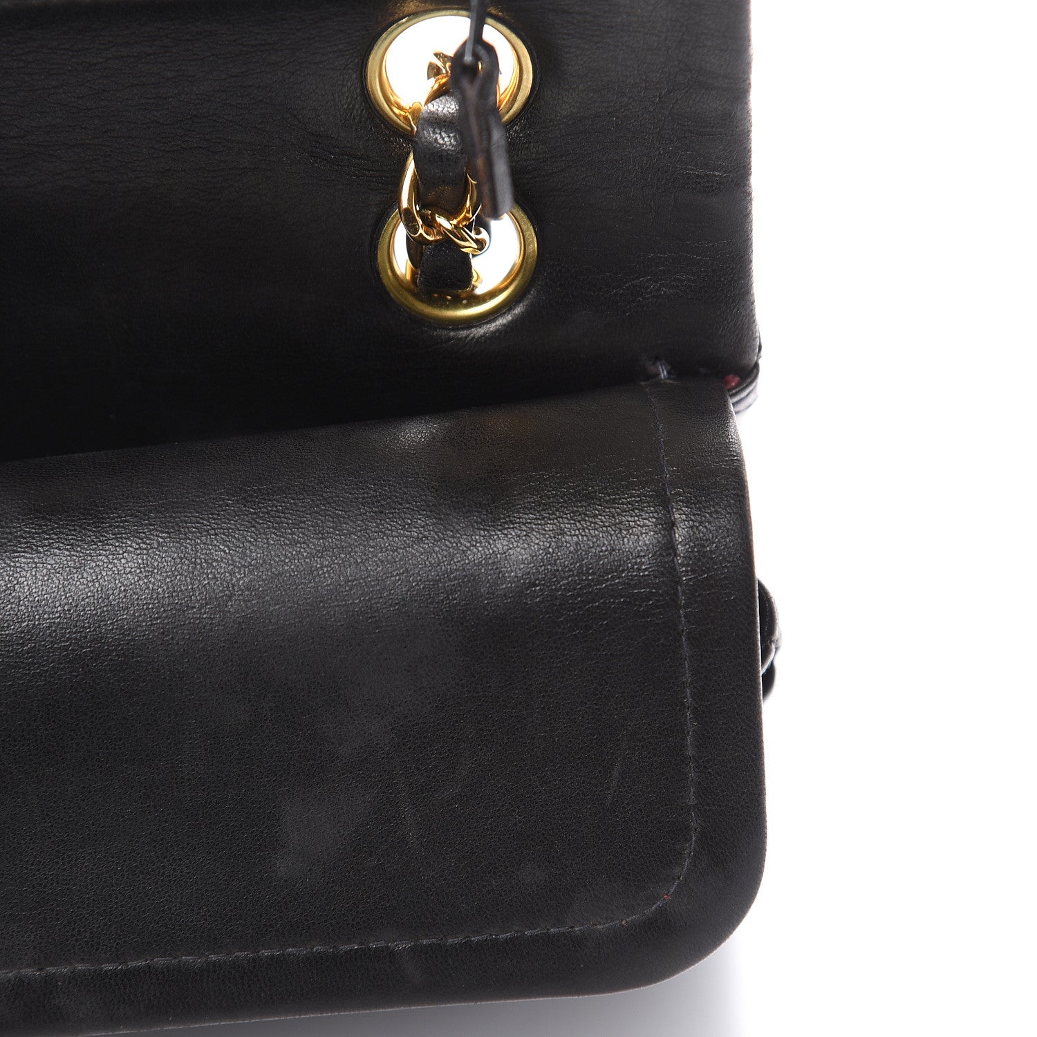 Chanel Lambskin Quilted Small Double Flap Black 17 of 22