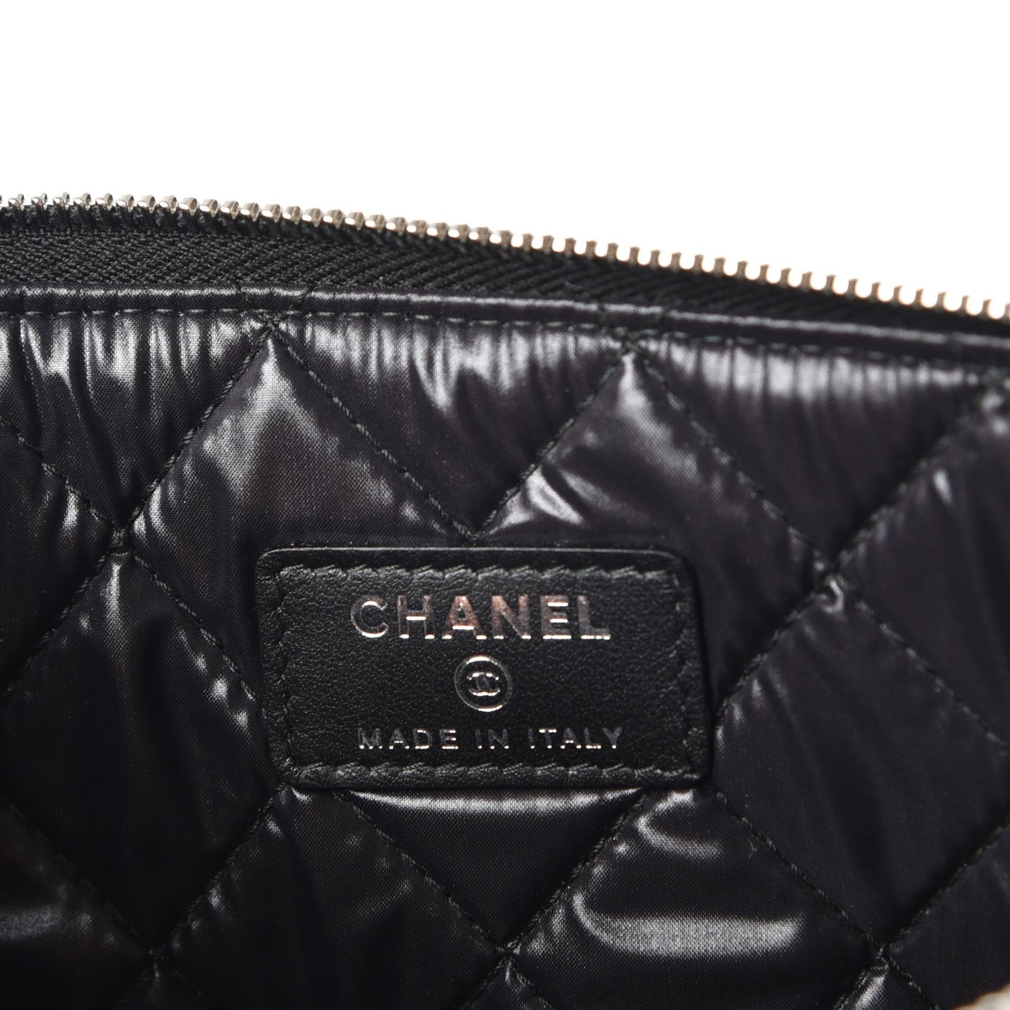 Caviar Studded Medium Deauville Pouch Black