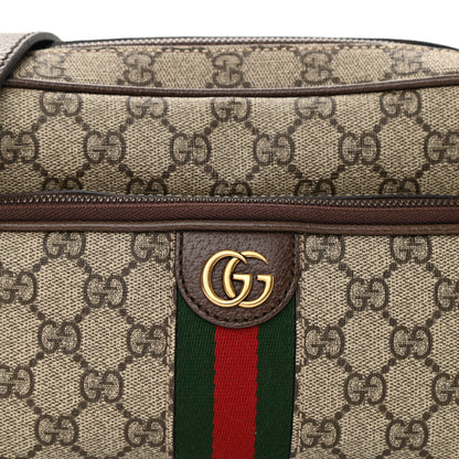 Gucci GG Supreme Monogram Calfskin Web Small Ophidia Messenger Bag Beige Ebony New Acero 8 of 10