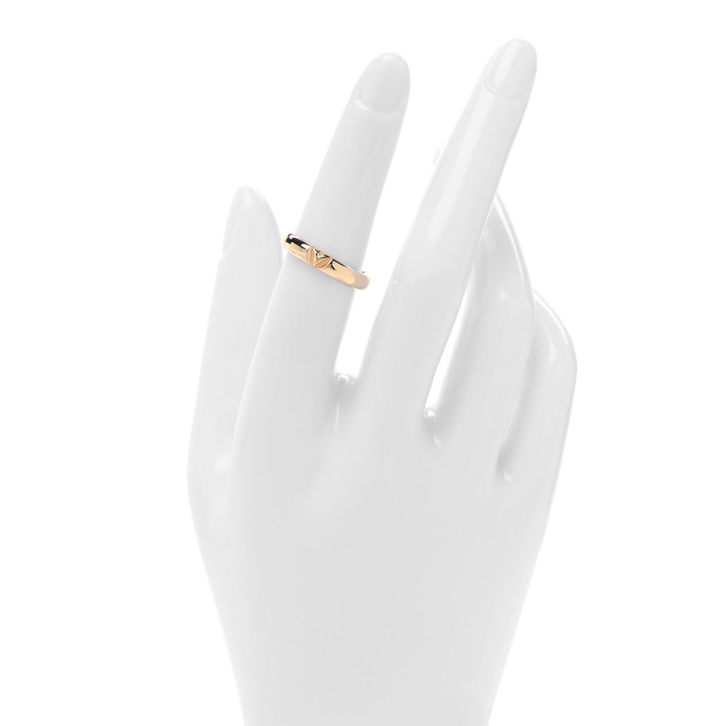 18K Yellow Gold LV Volt Multi Wedding Band Ring 52 6