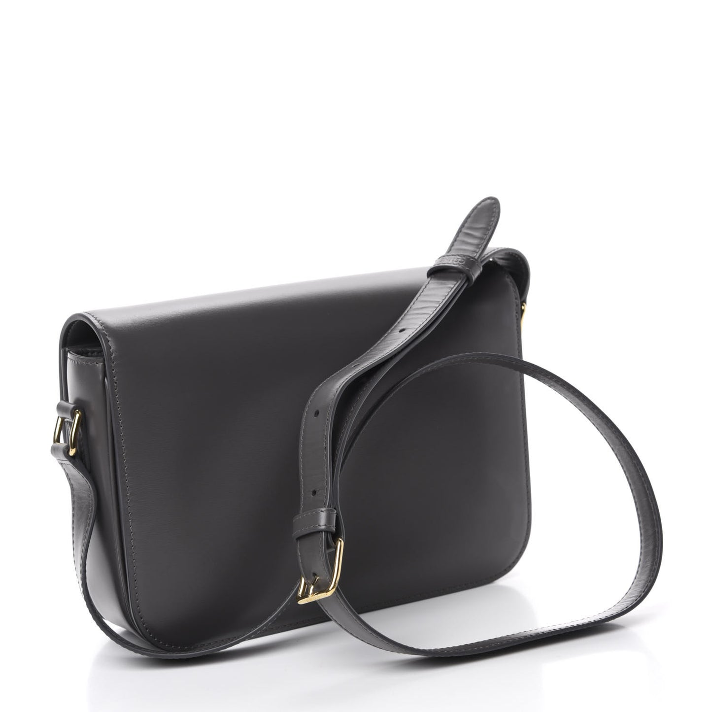 Shiny Calfskin Medium Triomphe Grey