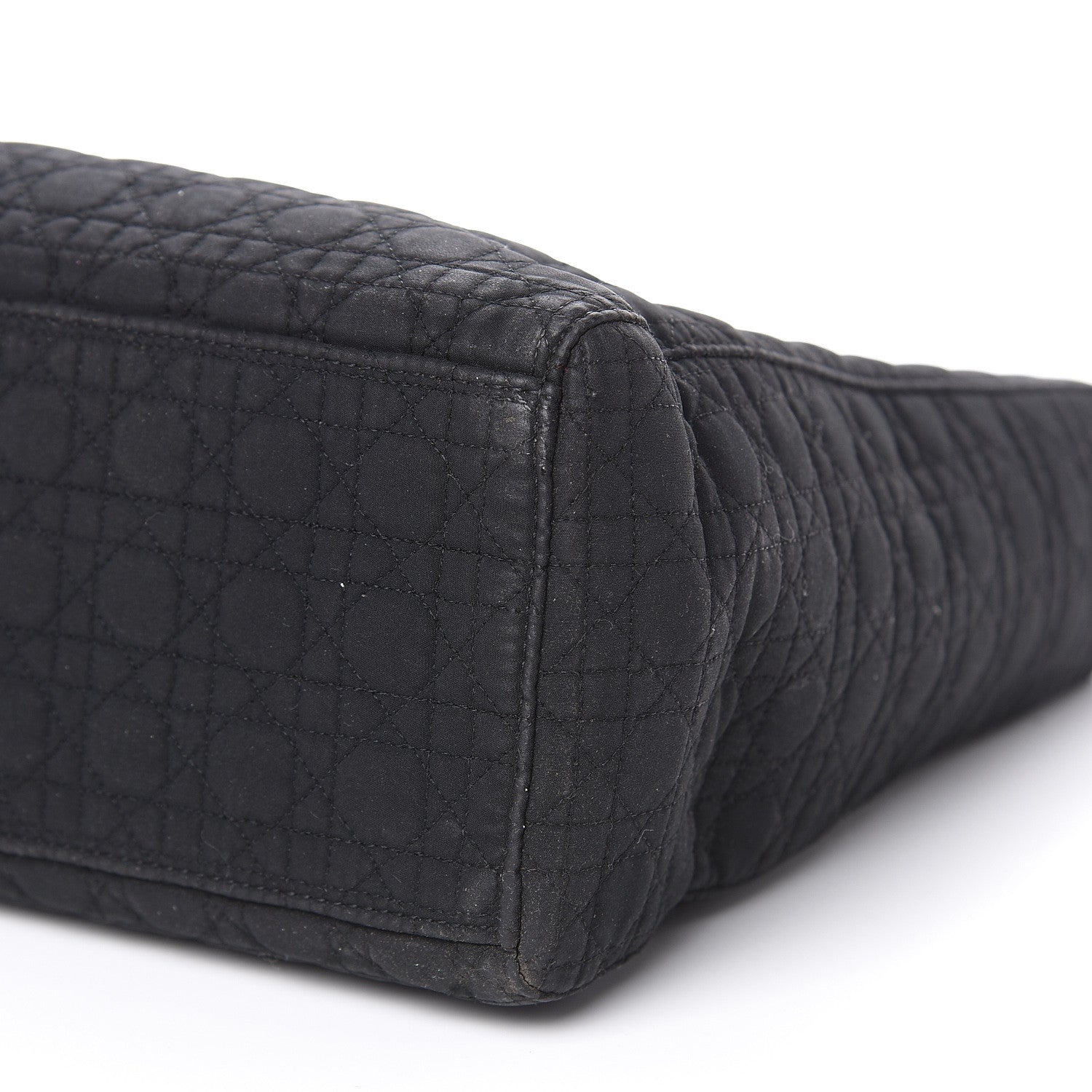 Christian Dior Nylon Cannage Large Lady Dior Black 9 of 16