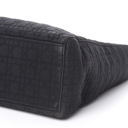 Christian Dior Nylon Cannage Large Lady Dior Black 9 of 16