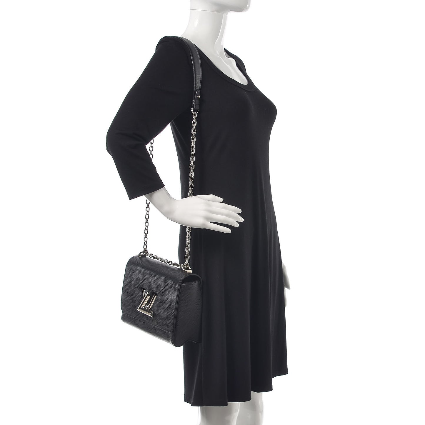 Epi Twist Shoulder Bag MM Black