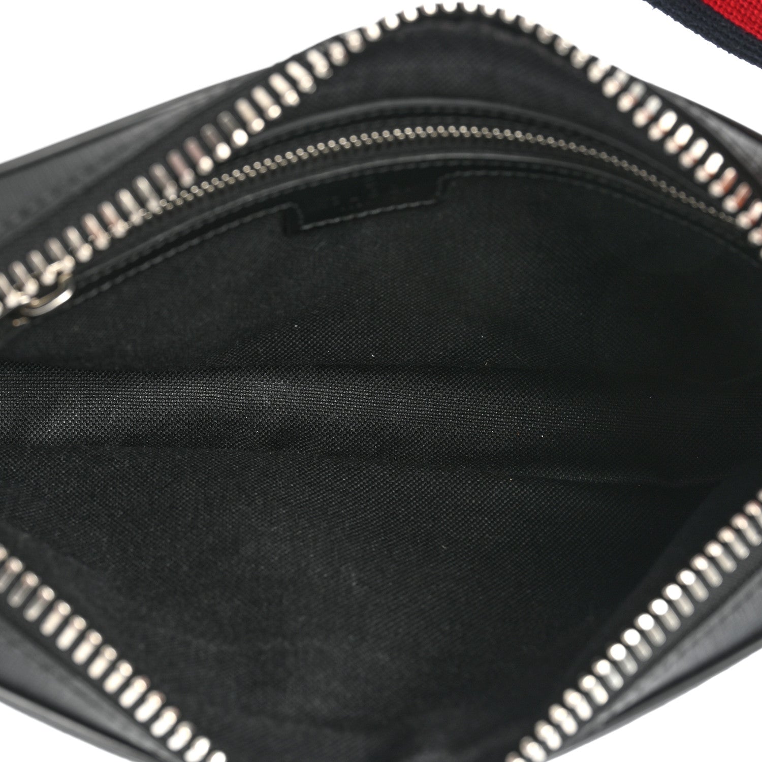 Gucci Soft GG Supreme Monogram Web Belt Bag Black Grey 5 of 9