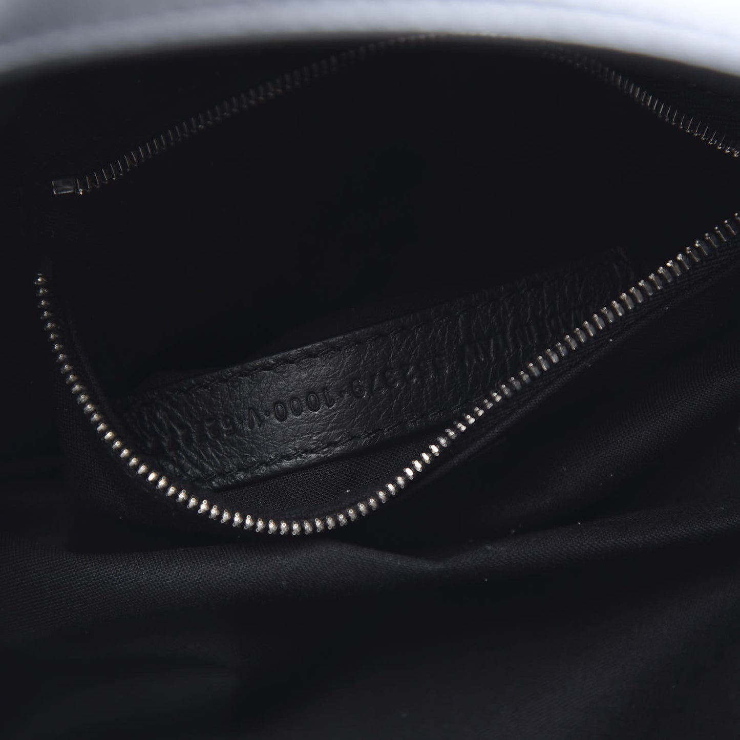 Smooth Calfskin Logo Small Everyday Backpack Black White