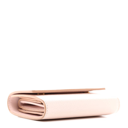 Celine Grained Calfskin Small Tri-Fold Wallet Light Pink 4 of 7