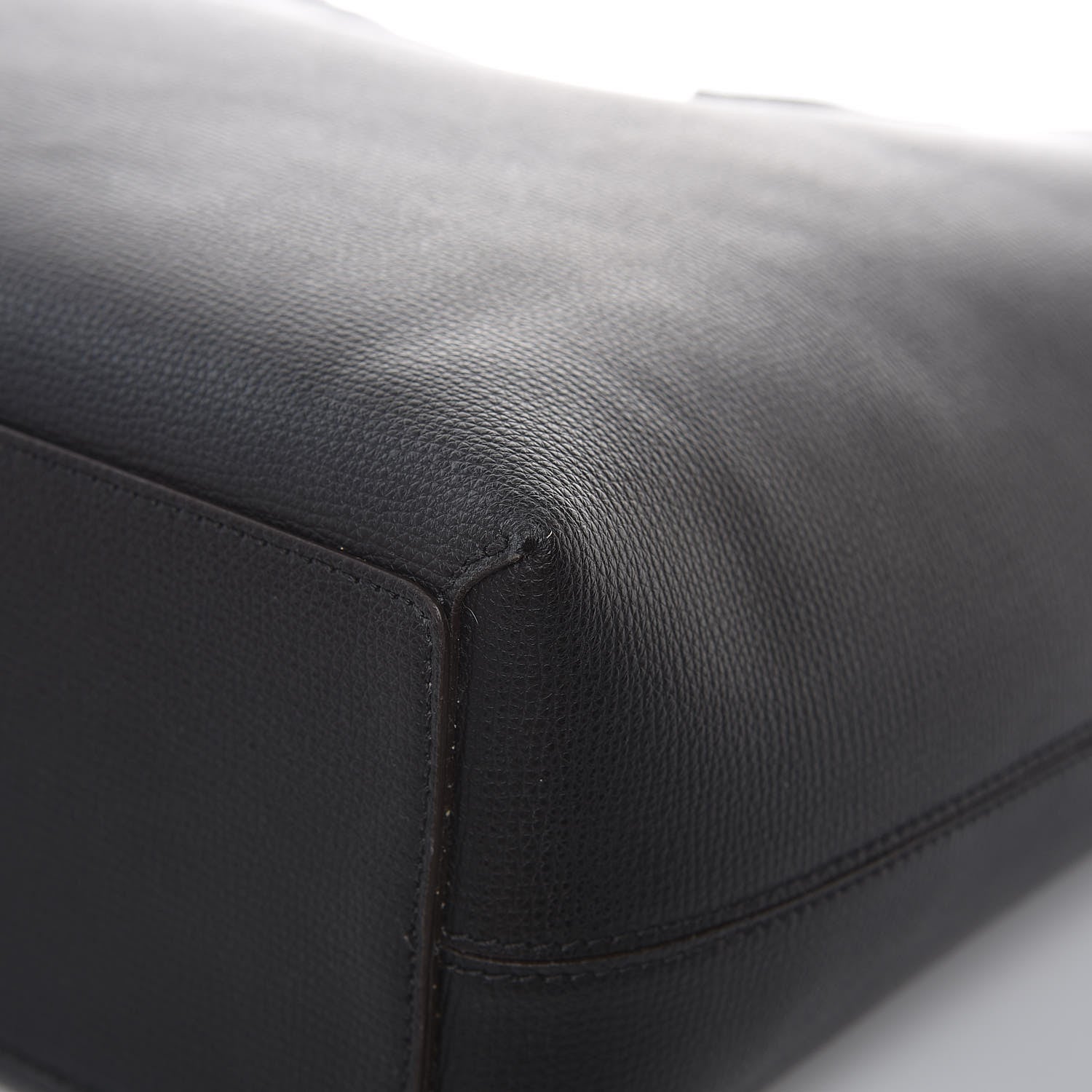Burberry Grainy Calfskin Haymarket Check Medium Reversible Tote Black 26 of 30