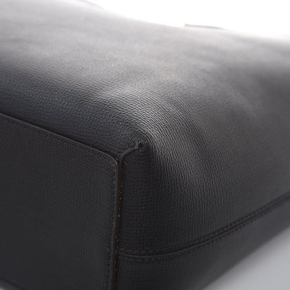 Burberry Grainy Calfskin Haymarket Check Medium Reversible Tote Black 26 of 30