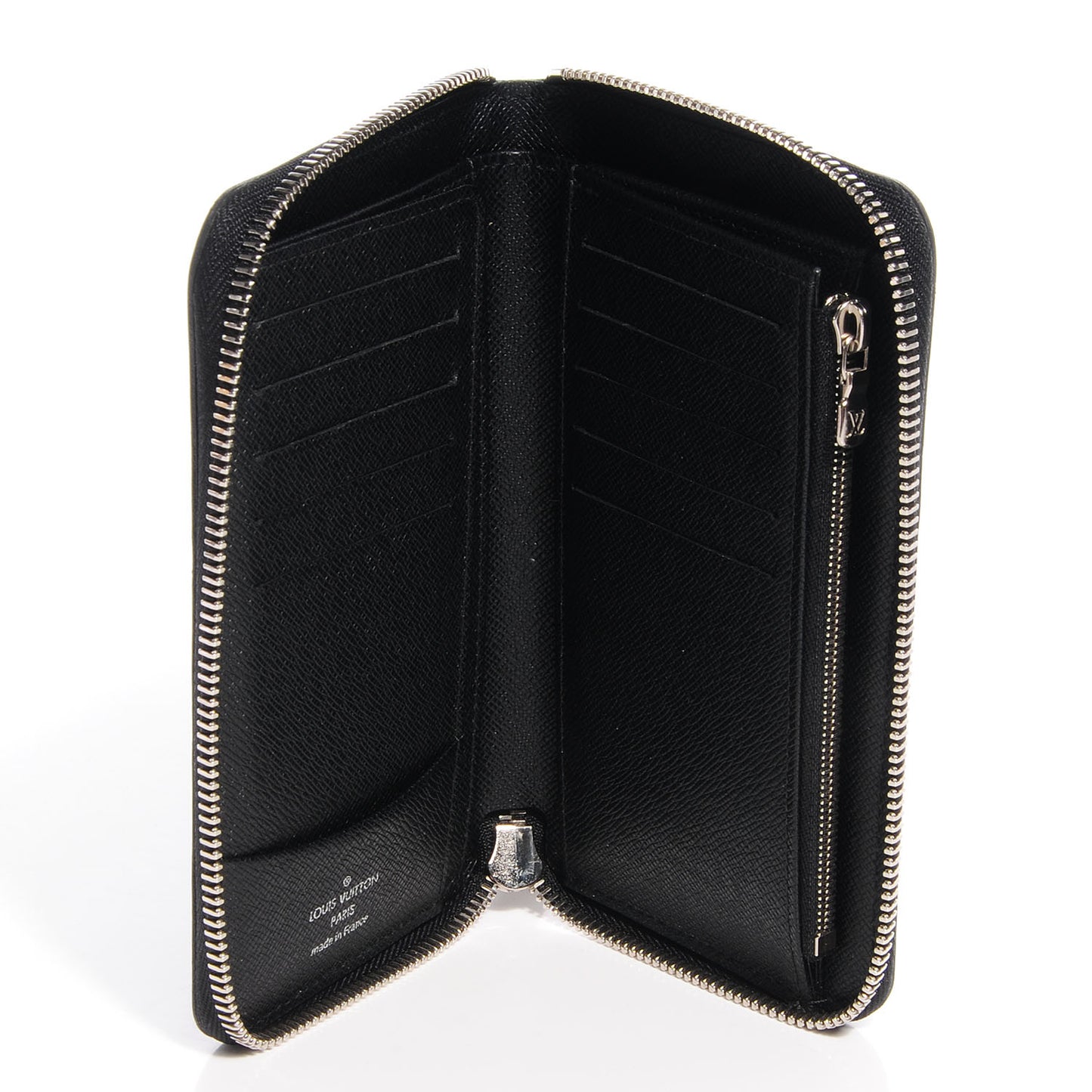 Epi Leather Zippy Compact Wallet NM Black