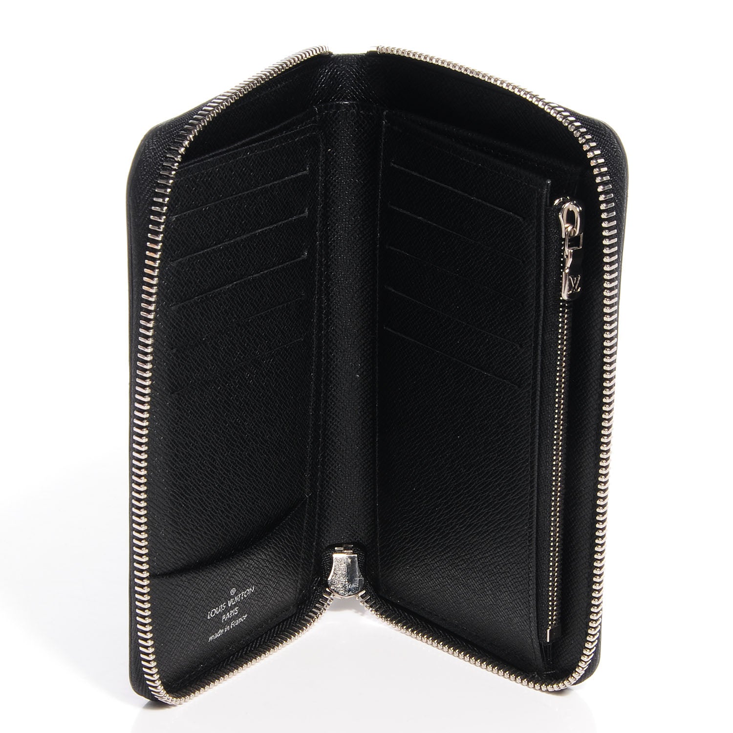 Louis Vuitton Epi Leather Zippy Compact Wallet NM Black 6 of 8