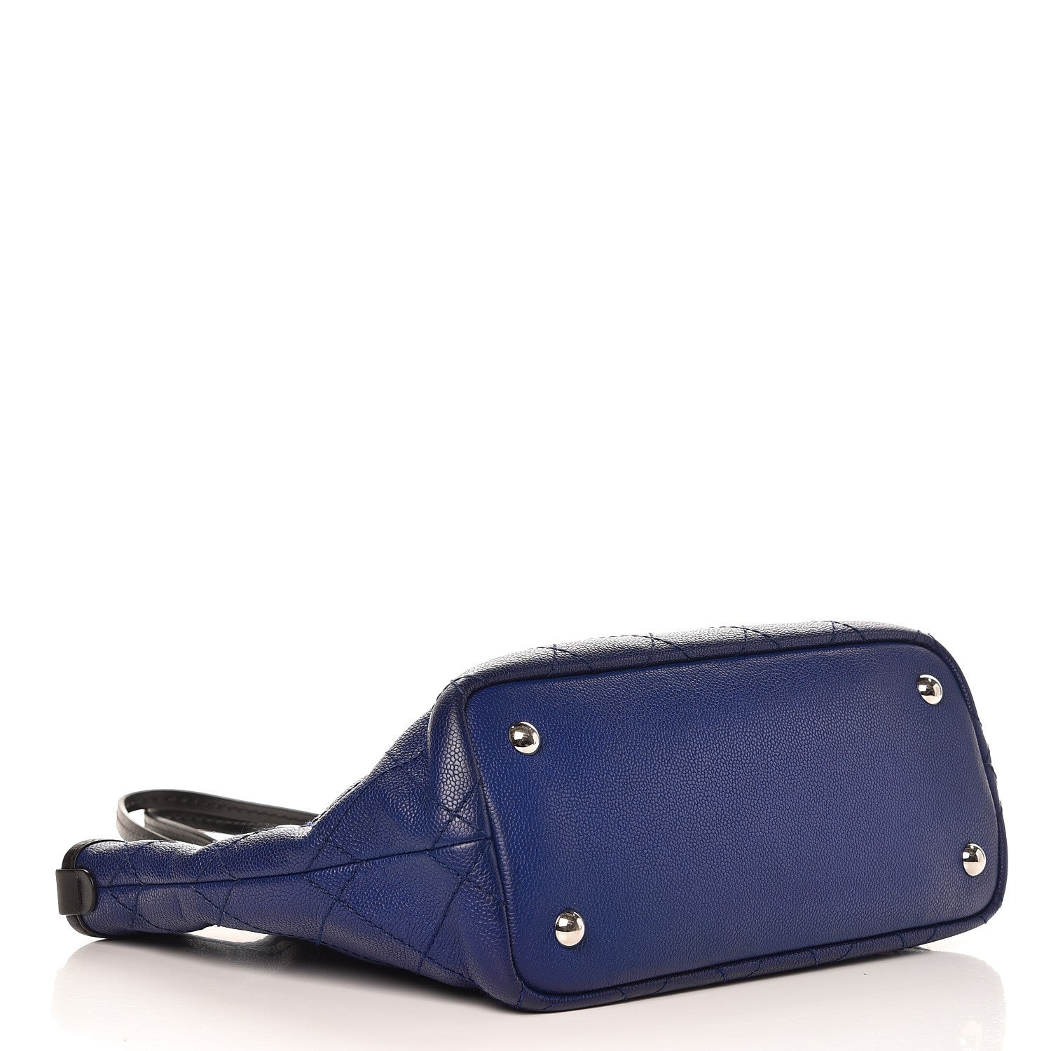 Chanel Grained Calfskin Shopping Fever Tote Blue 4 of 7