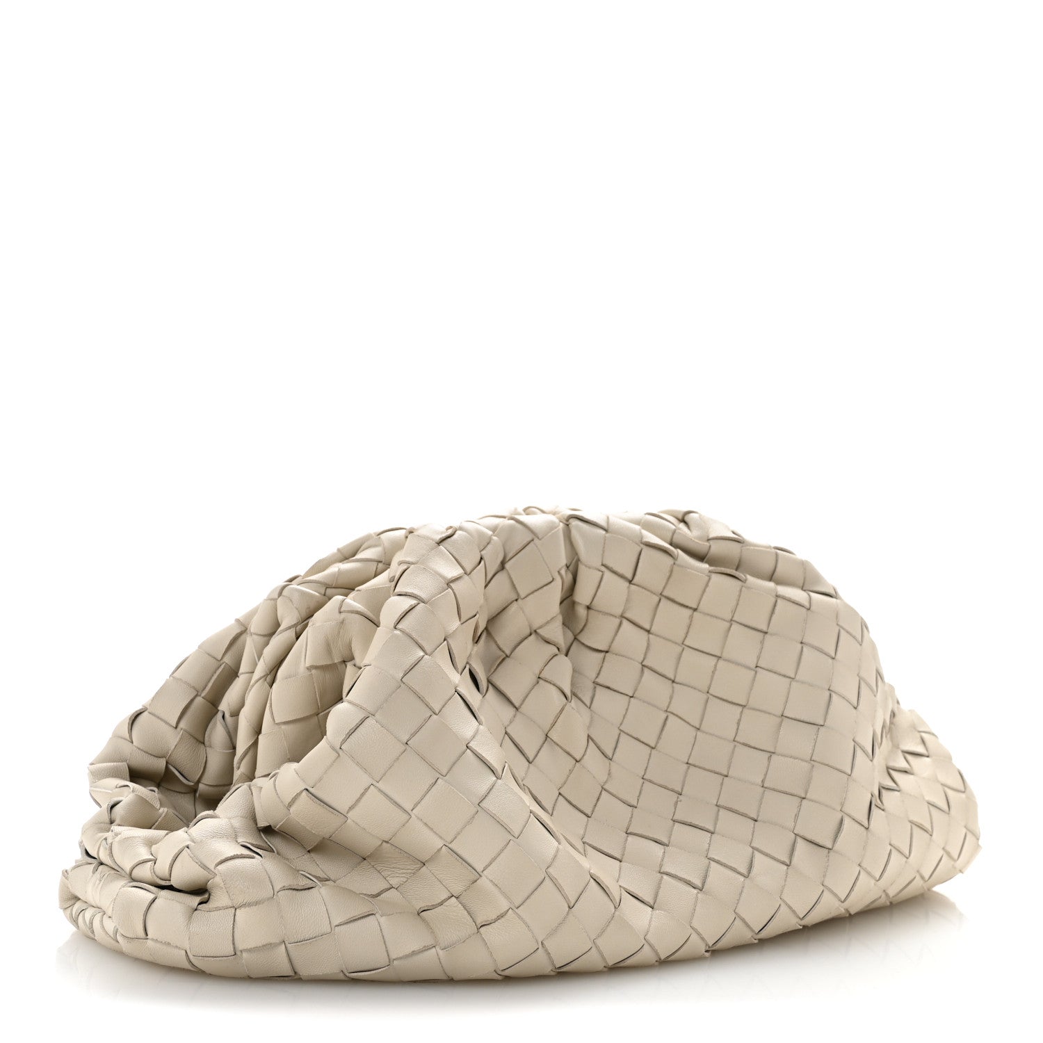Bottega Veneta Nappa Maxi Intrecciato The Pouch Oversized Clutch Plaster 3 of 13