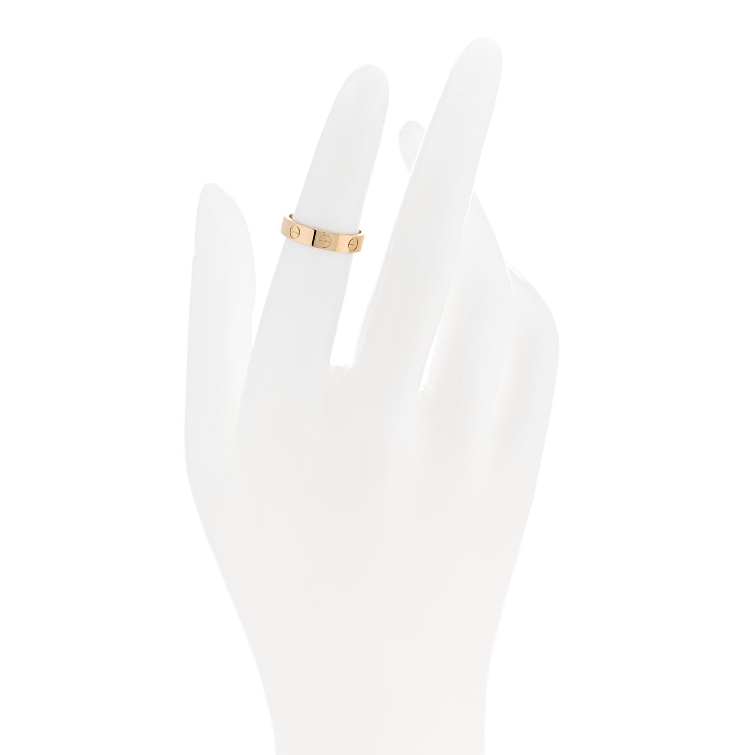 Cartier 18K Yellow Gold 3.5mm LOVE Wedding Band Ring 47 4 2 of 5