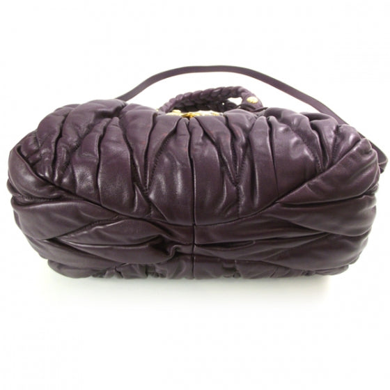 Miu Miu Lambskin Small Matelasse Coffer Purple 4 of 12