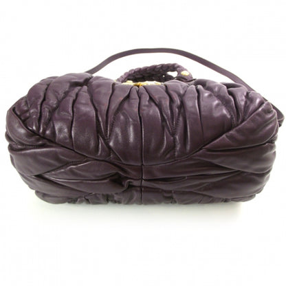 Miu Miu Lambskin Small Matelasse Coffer Purple 4 of 12