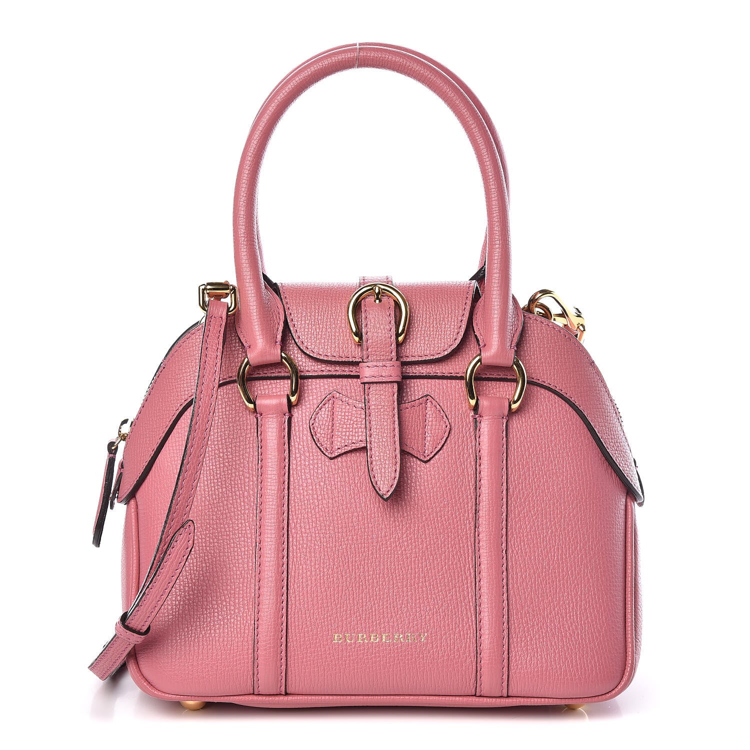 Burberry Derby Calfskin Small Milverton Satchel Mauve Pink 1 of 8