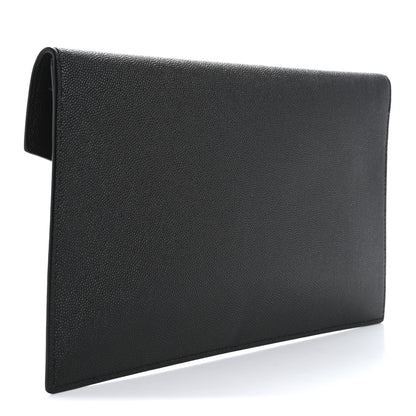 Saint Laurent Grain De Poudre Uptown Pouch Black 3 of 10