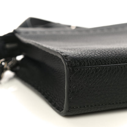 Fendi Cuoio Romano Selleria Monster Eyes Mini Peekaboo Iconic Fit Satchel Black 9 of 10