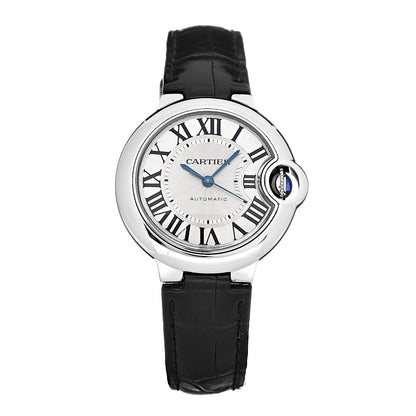 Cartier Stainless Steel Alligator 33mm Ballon Bleu De Cartier Automatic Watch 1 of 8