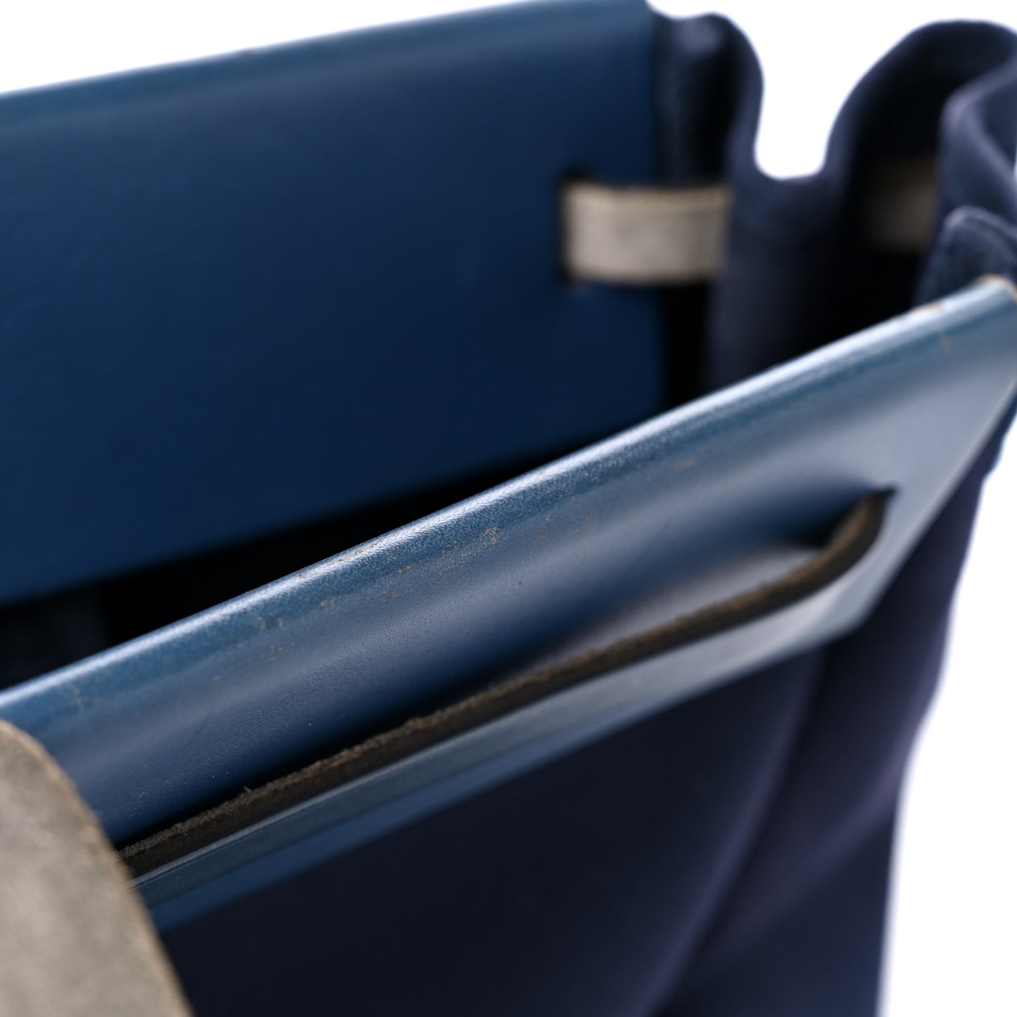 Toile Vache Hunter Herbag Cabas MM Bleu Marine